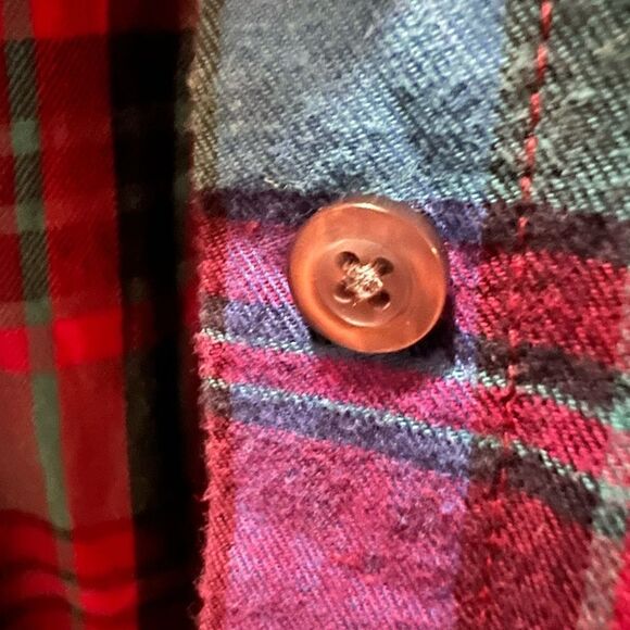 Talbots size large womens plaid shirt - Picture 2 of 5